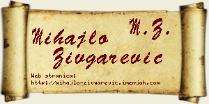 Mihajlo Zivgarević vizit kartica
